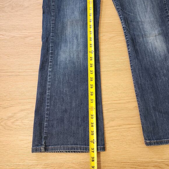 Levis 529 Jeans Womens 10M Blue Curvy Bootcut Dark Wash Flared Rock Denim 30x32 - Picture 6 of 12